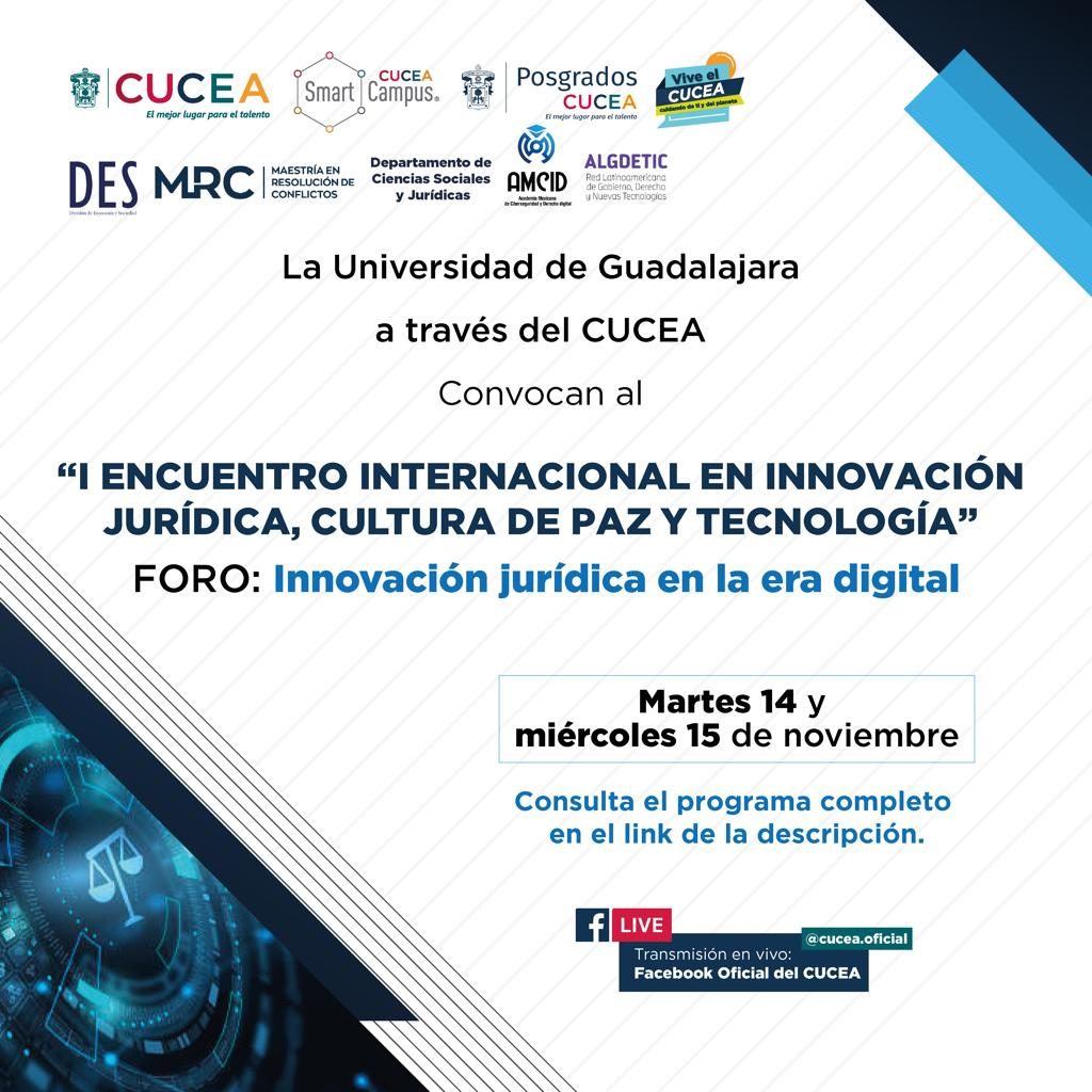Cartel oficial I Foro Internacional de Derecho y Tecnología 2023