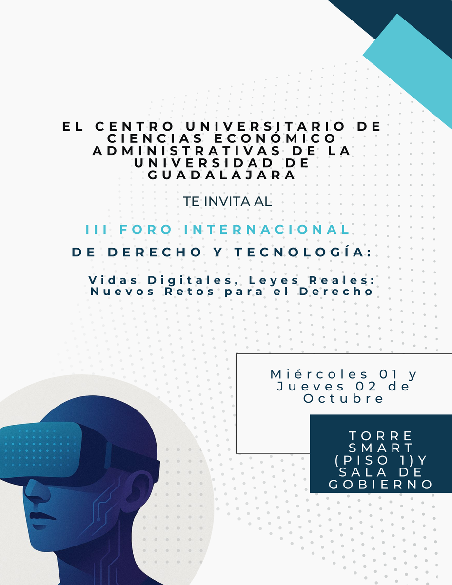 Cartel oficial III Foro Internacional de Derecho y Tecnología 2025